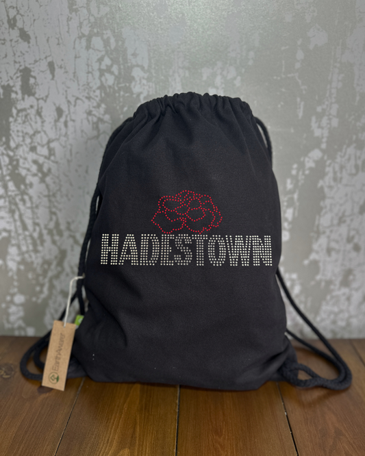 Hadestown inspired carnation design cotton drawstring Bag