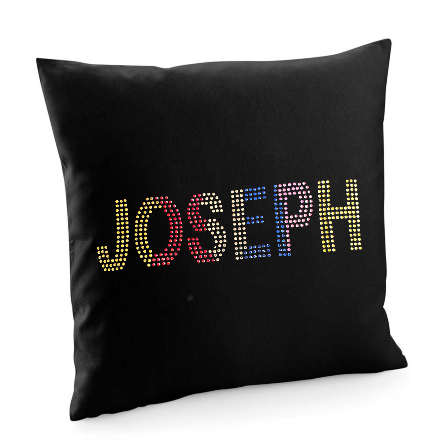 Joseph and the Amazing Technicolor Dream coat musical inspired design, cotton cushion cover