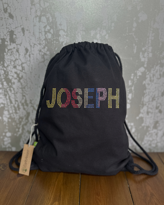 Joseph inspired design cotton drawstring Bag