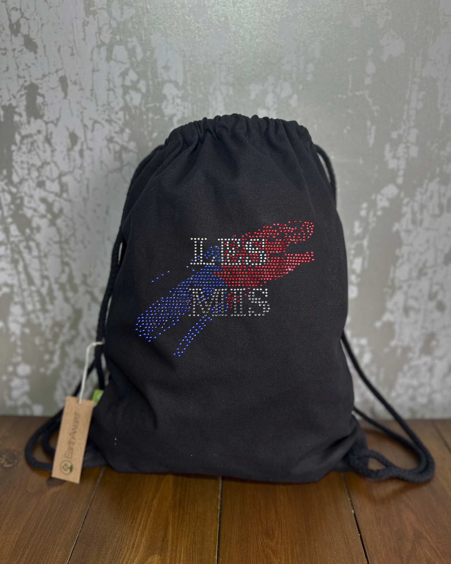 Les Mis inspired design cotton drawstring Bag