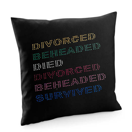 Six the musical quote inspired musical design, cotton cushion cover