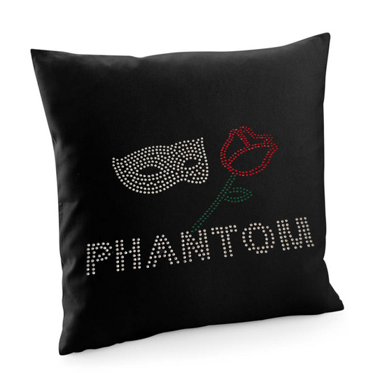 Phantom of the Opera musical inspired design, cotton cushion cover