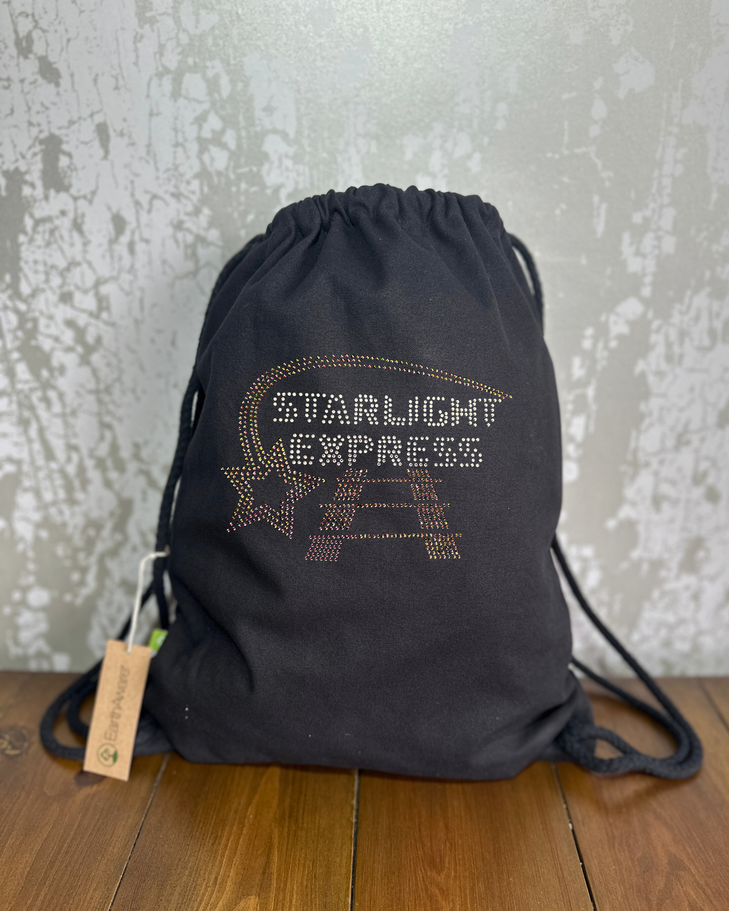 Starlight Express inspired design cotton drawstring Bag